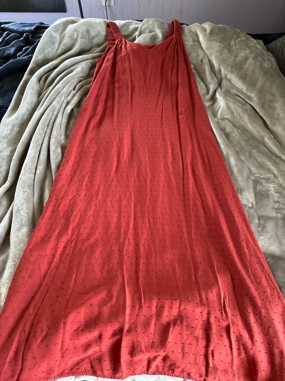 Vince Camuto Brick Red Sleeveless Dress